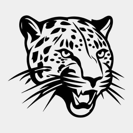 leopard logo vector illustration designのイラスト素材