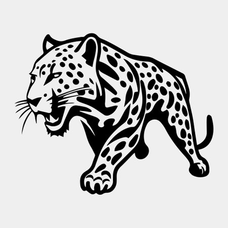 leopard logo vector illustration designのイラスト素材