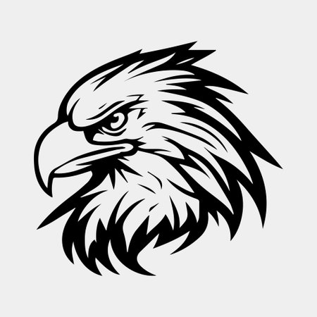 eagle head vector illustration, can be used for mascot, logo, apparel and moreのイラスト素材