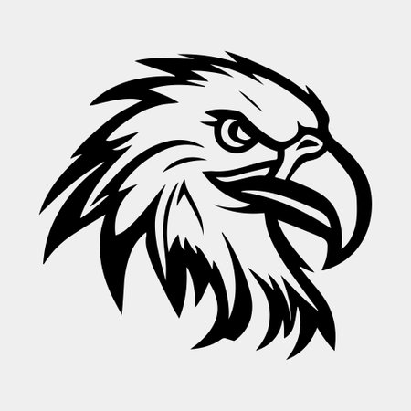 eagle head vector illustration, can be used for mascot, logo, apparel and moreのイラスト素材