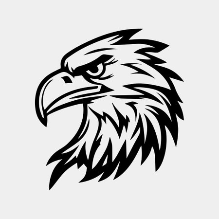 eagle head vector illustration, can be used for mascot, logo, apparel and moreのイラスト素材