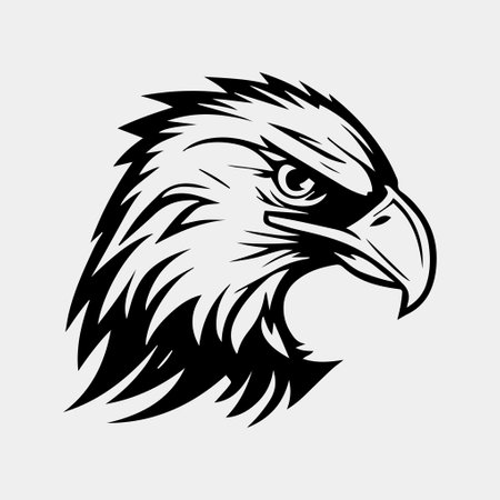 eagle head vector illustration, can be used for mascot, logo, apparel and moreのイラスト素材