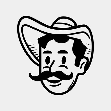 Mexican man cartoon funny chefのイラスト素材