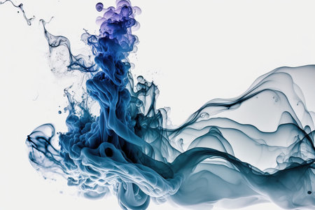 Acrylic colors in water. Ink in water. Abstract background.の素材