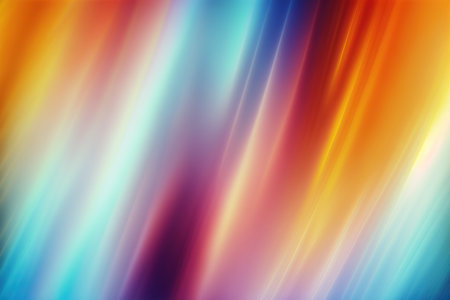 abstract background with smooth lines in orange, blue and yellow colorsの素材