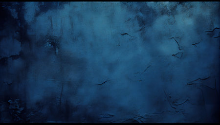 Grunge blue background with scratches and cracks. Abstract background for design.の素材