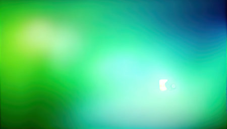 abstract green and blue background with bokeh defocused lightsの素材