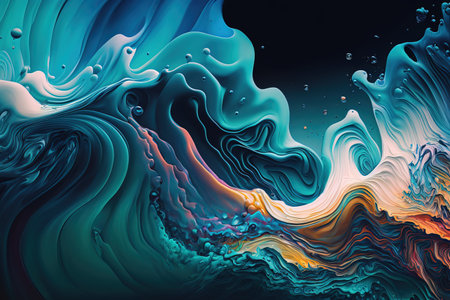 abstract colorful background, 3d rendering, computer digital illustration.の素材