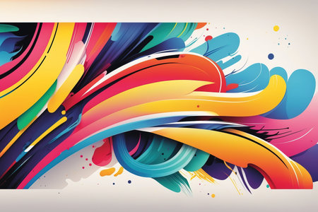 Abstract colorful background. Vector illustration. Eps 10. Colorful background.の素材