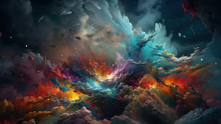 3D illustration of abstract fractal for creative design looks like galaxiesの素材