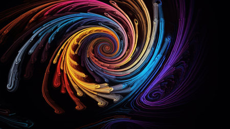Abstract fractal. Fractal art background for creative design. Decoration for wallpaper, desktop, poster, cover booklet. Print for clothes, t-shirt. Creative illustration for designの素材