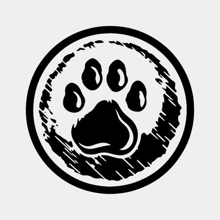 animal footprint icon vector illustrationのイラスト素材