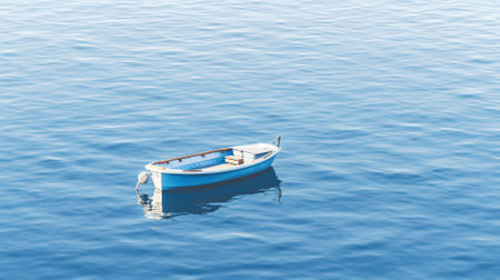 boat on the lake Generative AI, AI Generatedの素材