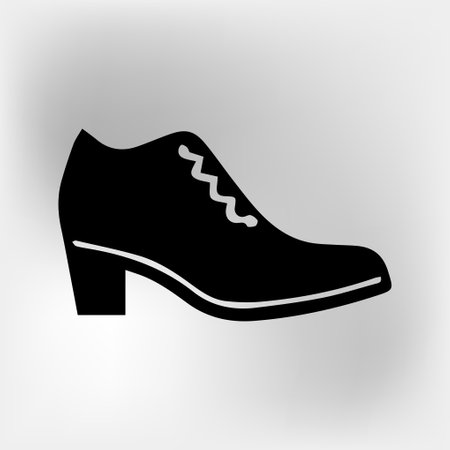 vector shoe icon illustration vector isolated on white backgroundのイラスト素材