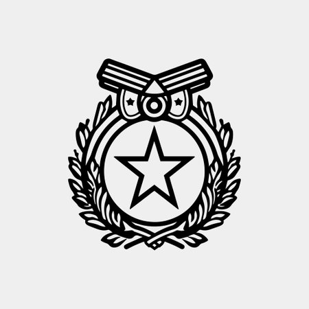 medal icon vector illustration isolated on whiteのイラスト素材