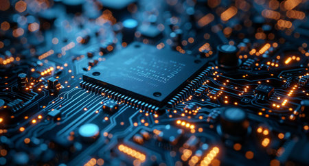 abstract background of computer circuit boardの素材