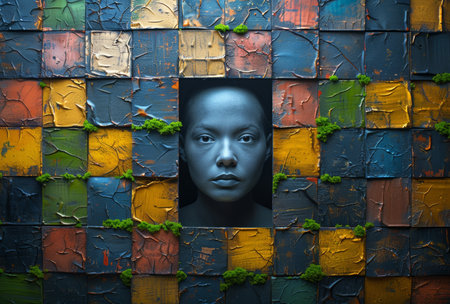 beautiful art of woman in the interiorの素材