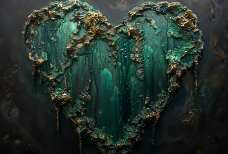 heart with a broken textureの素材