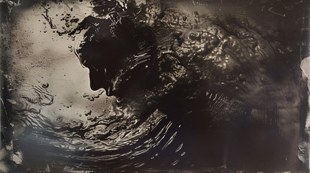 ghost in a dark room. halloween concept.の素材