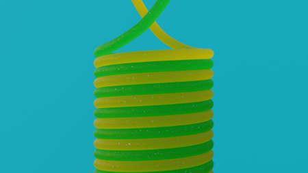 Satisfying 3D Spiral Jelly 3d illustration