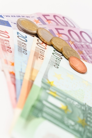 Euro banknotesの写真素材