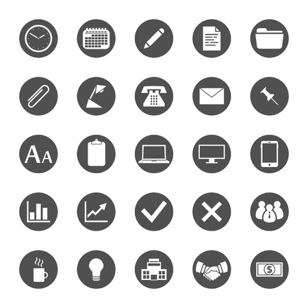 Business and finance icon setのイラスト素材