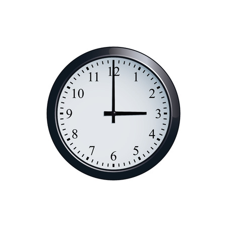 Wall clock set at 3 o'clockのイラスト素材