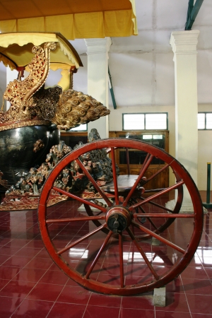 architectural styles, ornaments, carvings, customs, behavior and culture and scenery kasepuhan cirebon complex, west Javaのeditorial素材