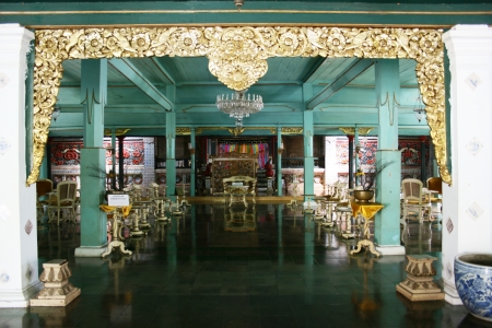 architectural styles, ornaments, carvings, customs, behavior and culture and scenery kasepuhan cirebon complex, west Javaのeditorial素材