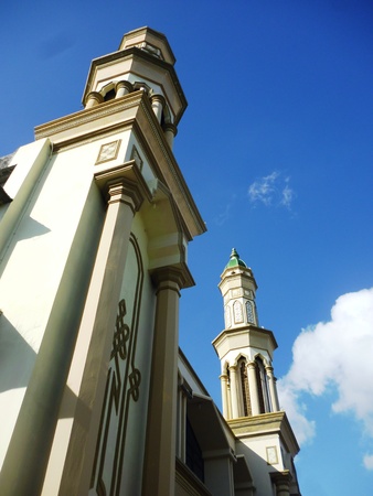 Mayong highway mosque in central Java is one of the most luxurious mosque in Jeparaの写真素材