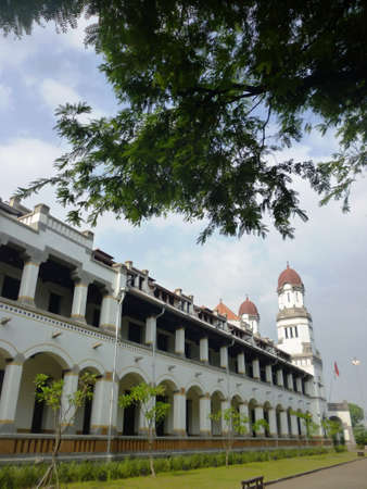 Lawang Sewu OLD BUILDING IN MYSTIC AND FULLY Semarang, INDONESIAの写真素材
