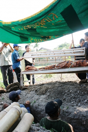 Muslim funeral atmosphere in Indonesia, Asiaのeditorial素材
