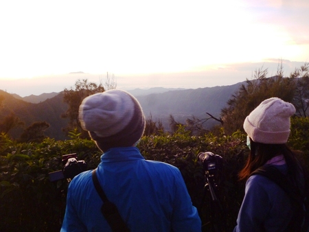 Sunrise in Mount Bromo National Park, east Java, Indonesiaのeditorial素材