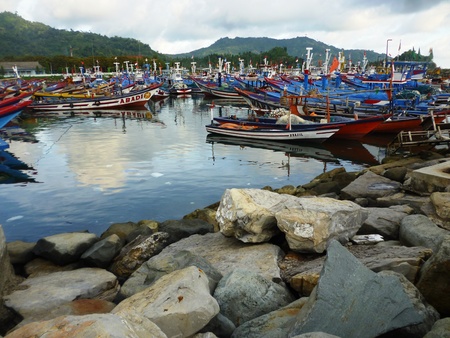 prigi beautiful beaches and all the activities in the city trenggalek , East Java , Indonesiaのeditorial素材