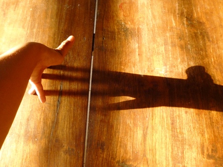 object shadow falling afternoon sunの写真素材