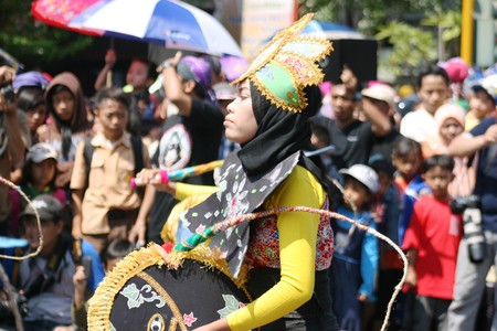 BLORA, INDONESIA - November 1, 2014: archipelago barongan festival held royally by presenting...