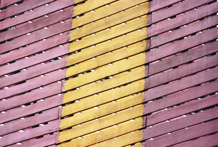 Yellow and red line wood textured design background