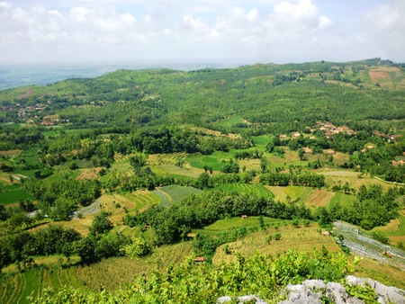 pencu plateau landscape with charm in Blora central java Indonesia