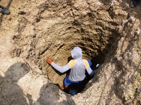 archeology invention of medang kamulan in Grobogan, central java, Indonesiaのeditorial素材