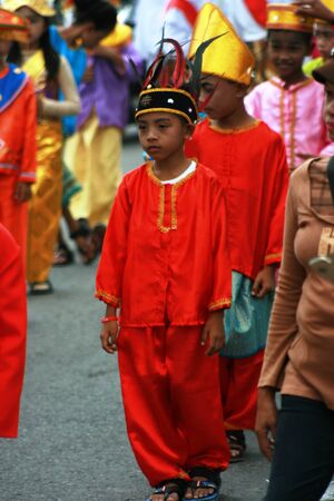 Blora, Central Java, Indonesia. 25/09/2016: Indonesian Culture carnival to commemorate the anniversary of Independence dayのeditorial素材
