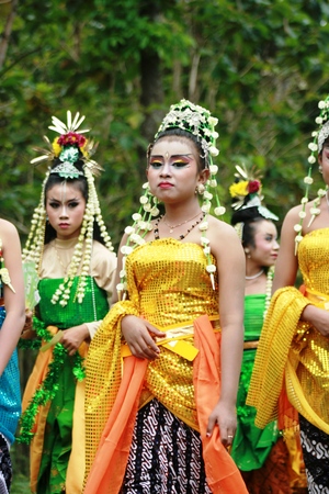 Blora, Central Java, Indonesia. 25/09/2016: Indonesian Culture carnival to commemorate the anniversary of Independence dayのeditorial素材
