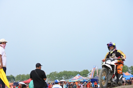 grasstrack motocross race in Indonesiaのeditorial素材