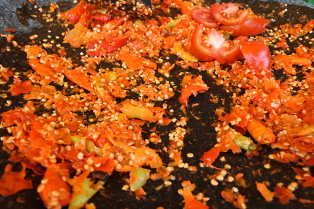 Sambal uleg typical food from indonesianの写真素材