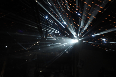 ray of light passes through the roofの写真素材