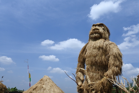 Straw Festival, Central Java, Indonesiaの写真素材