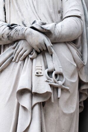 Detail of the Temeperance statue of Logan Memorial in Penangの写真素材