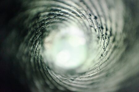 Looking down the barrel of an 8-inch cannon