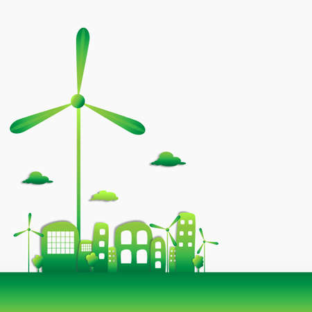 Wind cityのイラスト素材