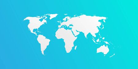 White world mapのイラスト素材