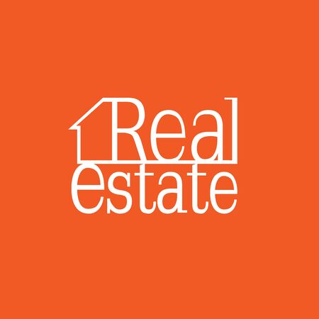 Real Estate orange logoのイラスト素材